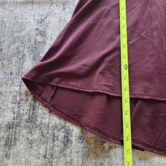 Lularoe Shirt Womens Small Burgundy Jana Short Sleeve V Neck Tunic Stretch NEW - Picture 8 of 9
